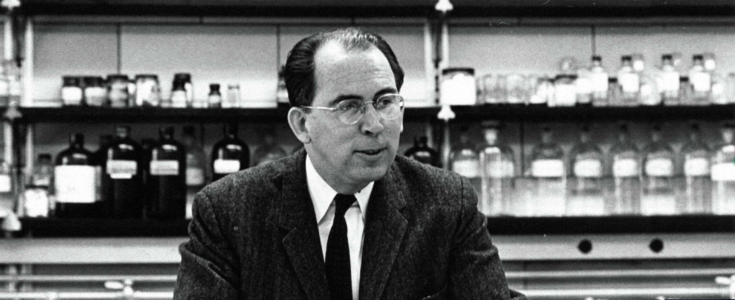 Robert Feller in his lab at Mellon Institute in the 1960s.