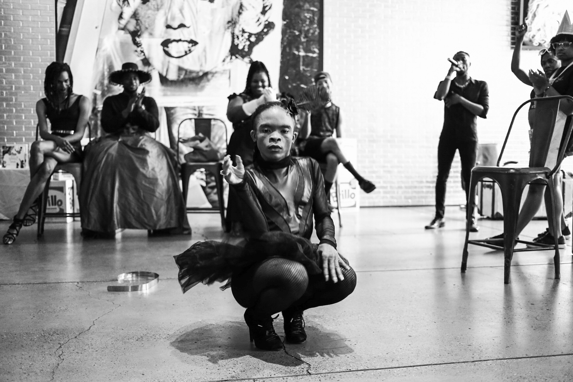 Vogue Excerpt at The Andy Warhol Museum. Featuring Tinky "Makavelli" Younger, Duane Binion, Matoka Winston, Dena Stanley, Julian mcClain, Malcolm Williams. Image by Unknown. Provided by True T.