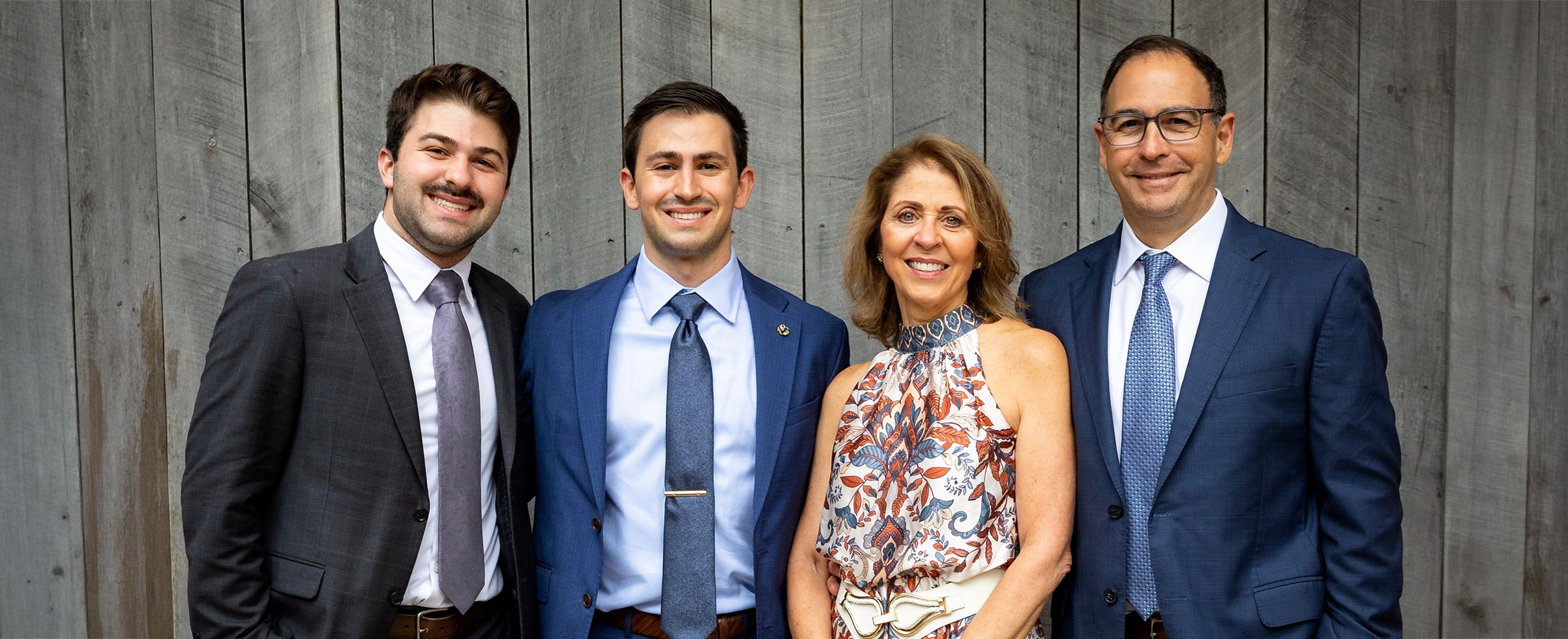 The Farls family of Sam (left), Christian, Teresa and Chris focuses on basic needs like food assistance and child care, as well as religious community service providers, in their giving.