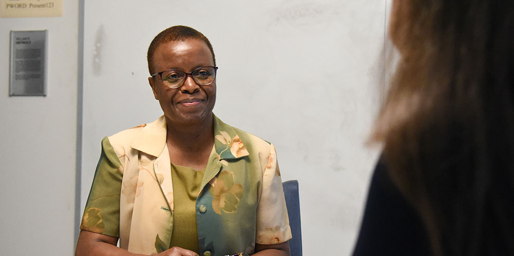 Staff member Catherine Mutunga is part of a team of experienced philanthropic specialists who help take the burden of administration from advisors while providing an array of concierge-level support services through the Foundation’s Center for Philanthropy. (Photo credit: Emma Truscott).