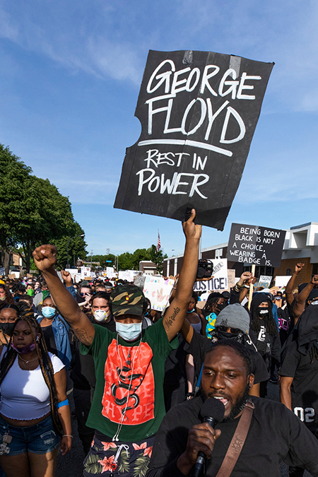 Protesters in Pittsburgh, June 1, 2020. (Photo by Joshua Franzos)