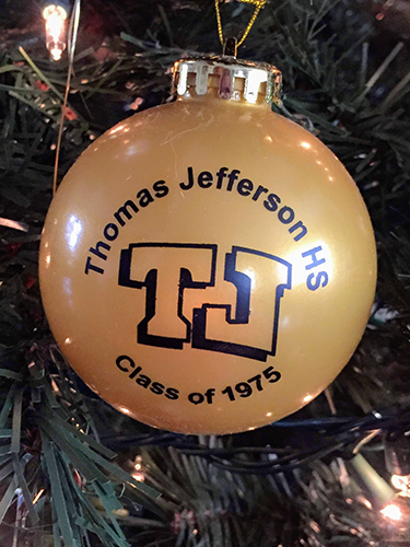 TJ Class of 1975 Christmas ornament