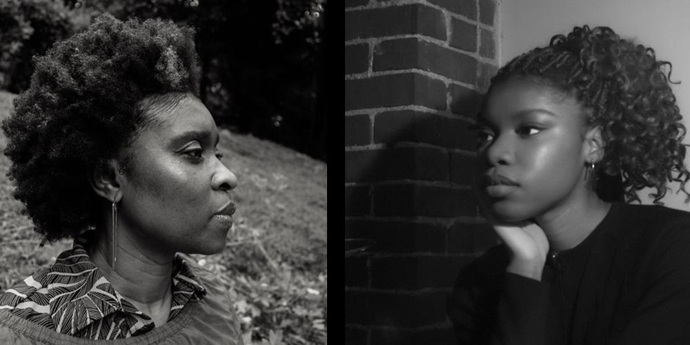 On the left is one of the inspirations for "No Age to Beauty," Mavis Mensah-Agyekum. On the right is the artist, Evangeline Mensah-Agyekum. Image credit: Evangeline Mensah Agyekum.