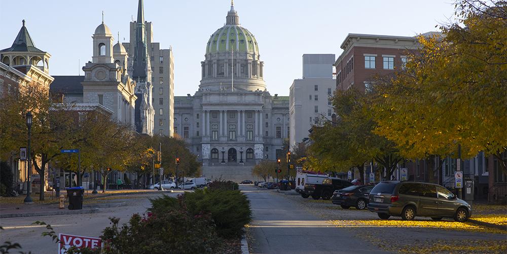 The Capitol Building in Harrisburg. (Photo credit: Joshua Franzos.)