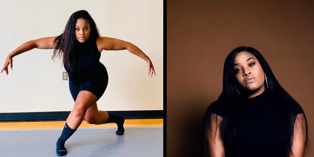 Left: Kontara Morphis in motion, image credit Bodiography. Right: Kontara Morphis, image credit: Jasmine Leftwich (Visionary)