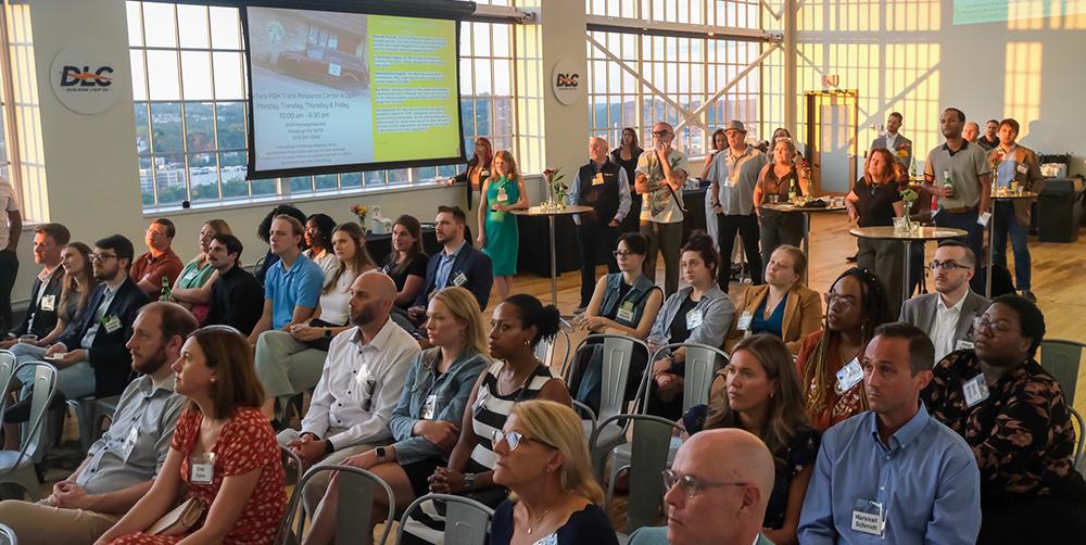 Audience at the New Philanthropic Leaders Pitch Party in 2024 at the Energy Innovation Center.
