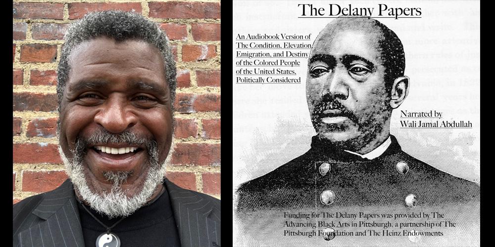 Wali Jamal (left) and the source material for his documentary on The Delany Papers.
