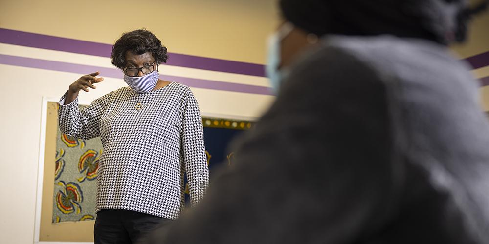 Dr. Yinka Aganga-Williams, co-founder of Acculturation for Justice, Access & Peace Outreach (AJAPO), helps as many as 300 immigrant and refugee families a year make Pittsburgh their home. AJAPO is an awardee of the Foundation's Small and Mighty grant program.